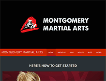 Tablet Screenshot of montgomerymartialartsonline.com